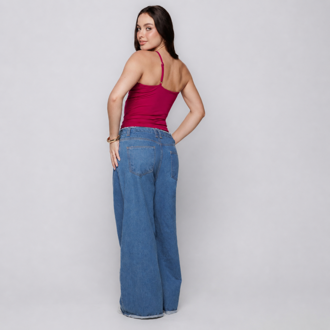 Blusa Um Ombro Só com Alça Fina Desejo