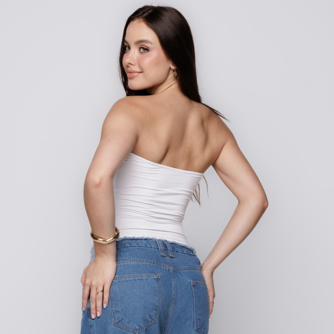 Blusa Tube Top Branco