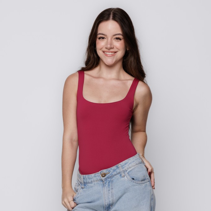 Body Feminino Decote Quadrado Costas Desejo