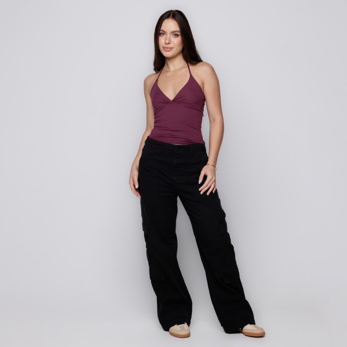 Blusa Efeito Silicone Malbec