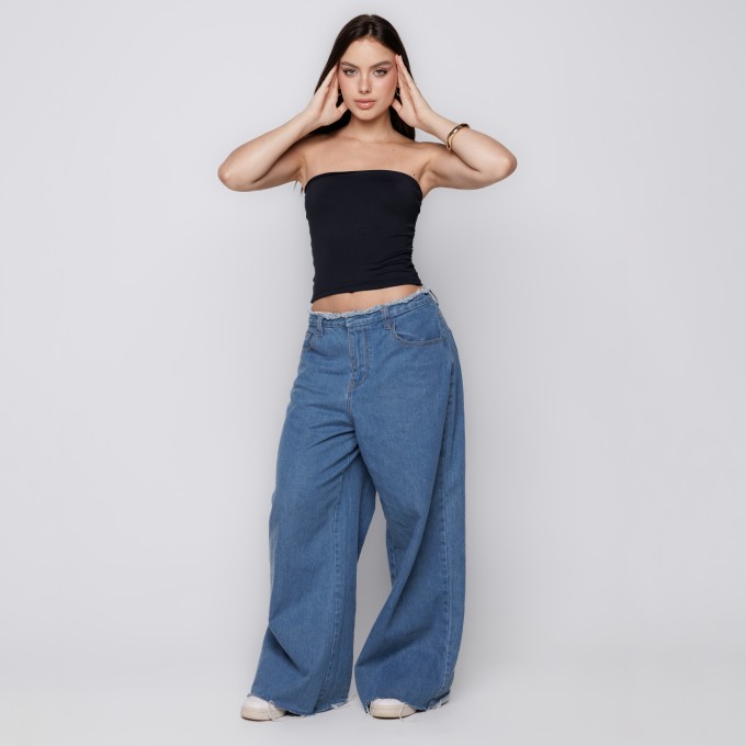 Blusa Tube Top Preto
