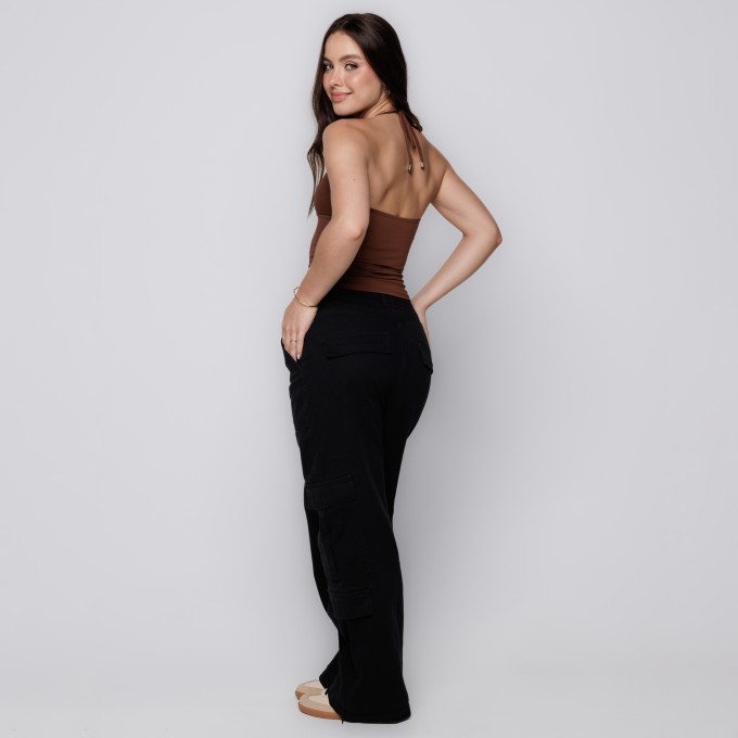 Blusa Efeito Silicone Capuccino