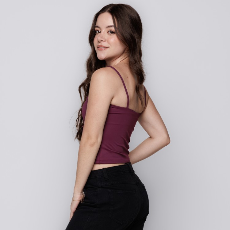 Blusa Basic - Malbec