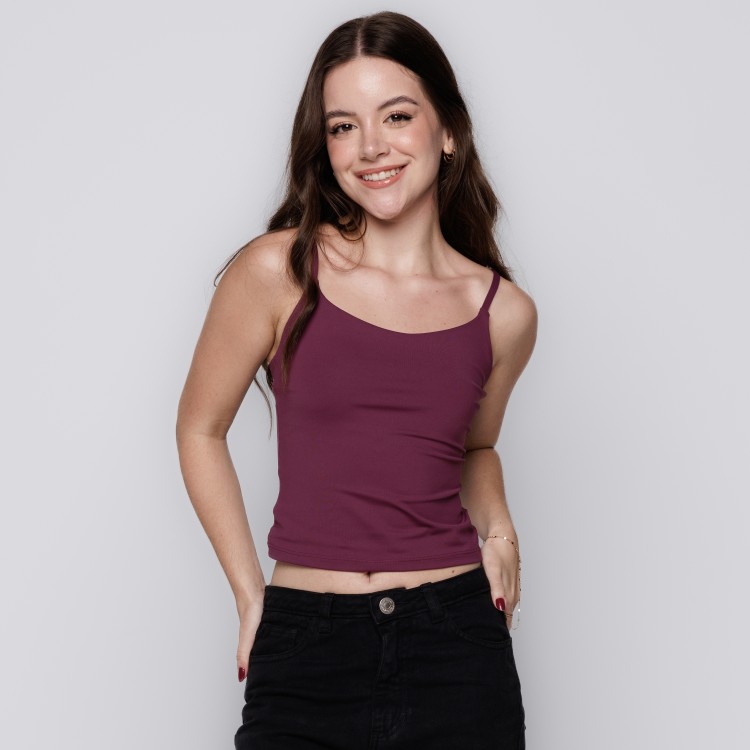 Blusa Basic - Malbec
