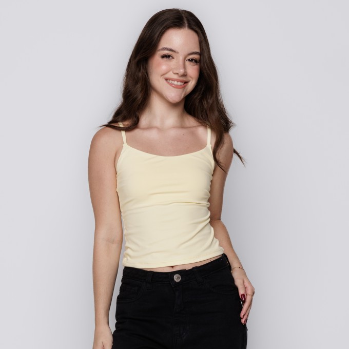 Blusa Basic Amarelo Claro